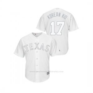 Camiseta Beisbol Hombre Texas Rangers Shin Soo Choo 2019 Players Weekend Replica Blanco