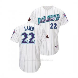 Camiseta Beisbol Hombre Arizona Diamondbacks Jake Lamb Throwback 1998 Blanco