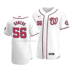 Camiseta Beisbol Hombre Washington Nationals Seth Romero Autentico Primera Blanco