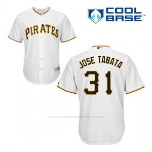 Camiseta Beisbol Hombre Pittsburgh Pirates Jose Tabata 31 Blanco 1ª Cool Base