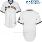 Camiseta Beisbol Hombre Seattle Mariners Blanco Cool Base