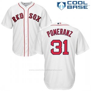 Camiseta Beisbol Hombre Boston Red Sox 31 Drew Pomeranz Blanco Cool Base