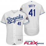 Camiseta Beisbol Hombre Kansas City Royals Danny Duffy Blanco 50th Season Flex Base