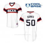 Camiseta Beisbol Hombre Chicago White Sox John Danks 50 Blanco Alterno Cool Base