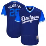 Camiseta Beisbol Hombre Los Angeles Dodgers 2017 Little League World Series Chase Utley Royal