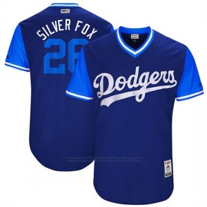 Camiseta Beisbol Hombre Los Angeles Dodgers 2017 Little League World Series Chase Utley Royal