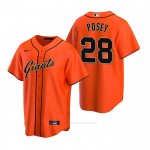Camiseta Beisbol Hombre San Francisco Giants Buster Posey Replica Alterno Naranja