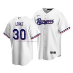 Camiseta Beisbol Hombre Texas Rangers Nate Lowe Replica Primera Blanco