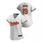Camiseta Beisbol Mujer Baltimore Orioles Chris Davis 2020 Replica Primera Blanco