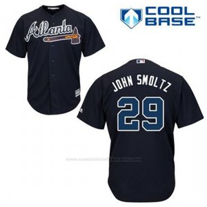 Camiseta Beisbol Hombre Atlanta Braves 29 John Smoltz Azul Alterno Cool Base
