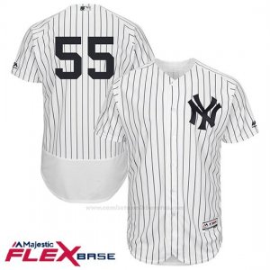 Camiseta Beisbol Hombre New York Yankees 55 Sonny Gris Blanco Flex Base