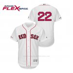 Camiseta Beisbol Hombre Boston Red Sox Rick Porcello 150th Aniversario Patch Flex Base Blanco