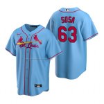 Camiseta Beisbol Hombre St. Louis Cardinals Edmundo Sosa Replica Alterno Azul