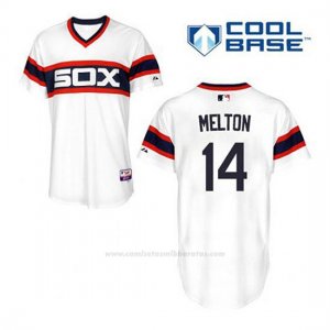 Camiseta Beisbol Hombre Chicago White Sox 14 Bill Melton Blanco Alterno Cool Base