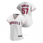Camiseta Beisbol Mujer Los Angeles Angels Hansel Robles 2020 Replica Primera Blanco
