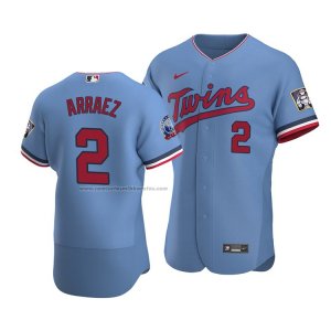 Camiseta Beisbol Hombre Minnesota Twins Luis Arraez Autentico Alterno Azul2