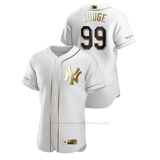 Nike Performance INDOOR NEW YORK YANKEES AARON JUDGE GAME - Maillot de foot - weiss/blanc